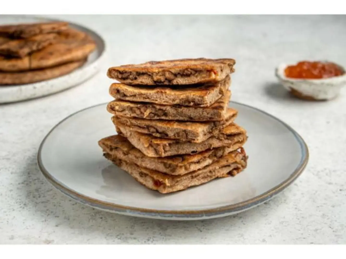 Smoked Ground Beef Paratha