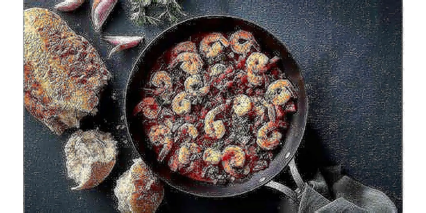 طاجن جمبري احمر