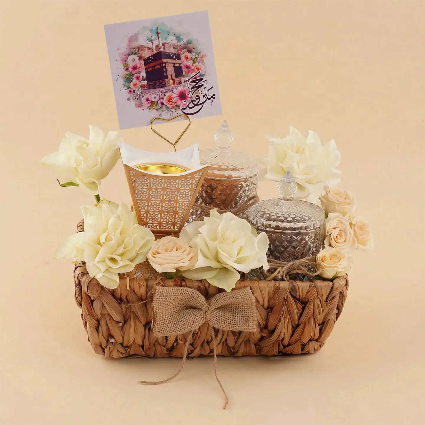 Hajj Gift Basket With Roses And Incense