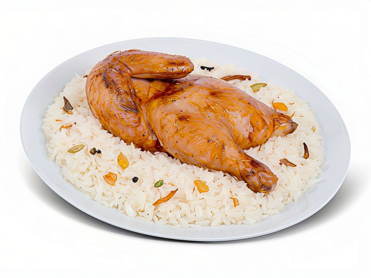 نص دجاج شواية