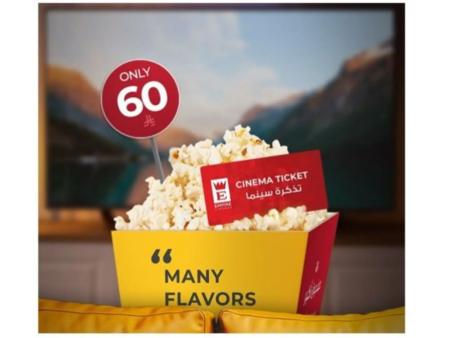 Xl Popcorn With One Cinema Ticket