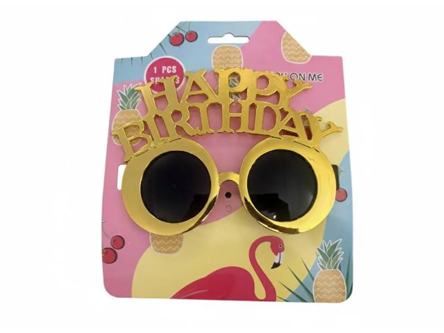Gold Colored Birthday Glasses