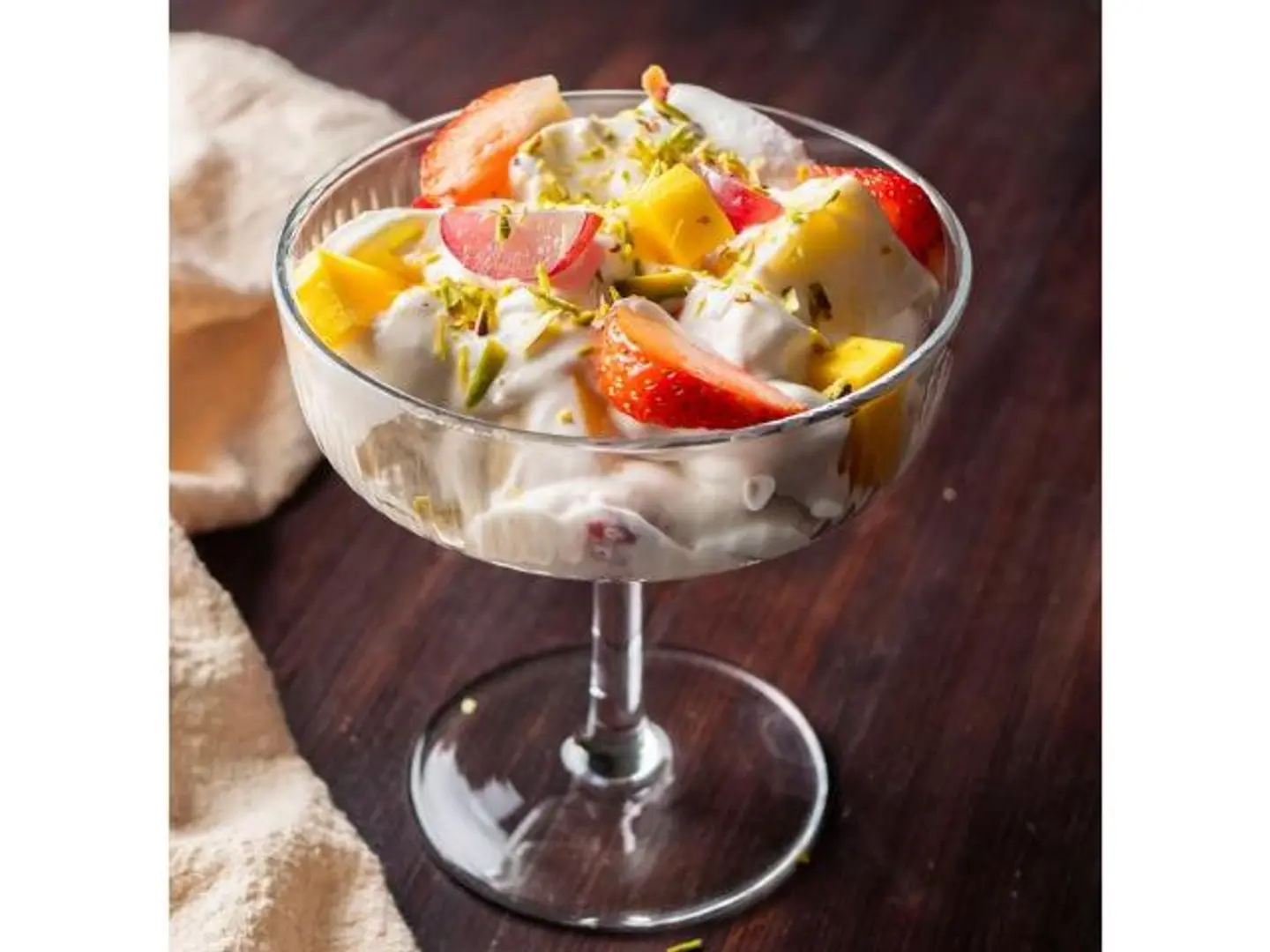 Fruit Salad With Ice Cream