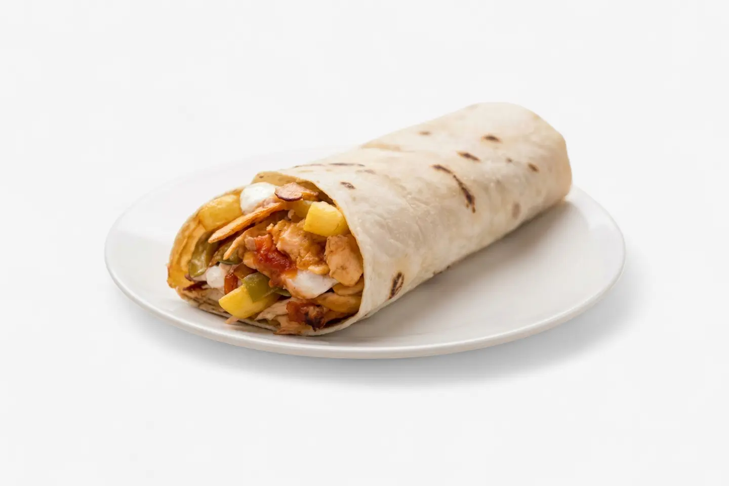 Small Chicken Shawarma Sandwich With Fries