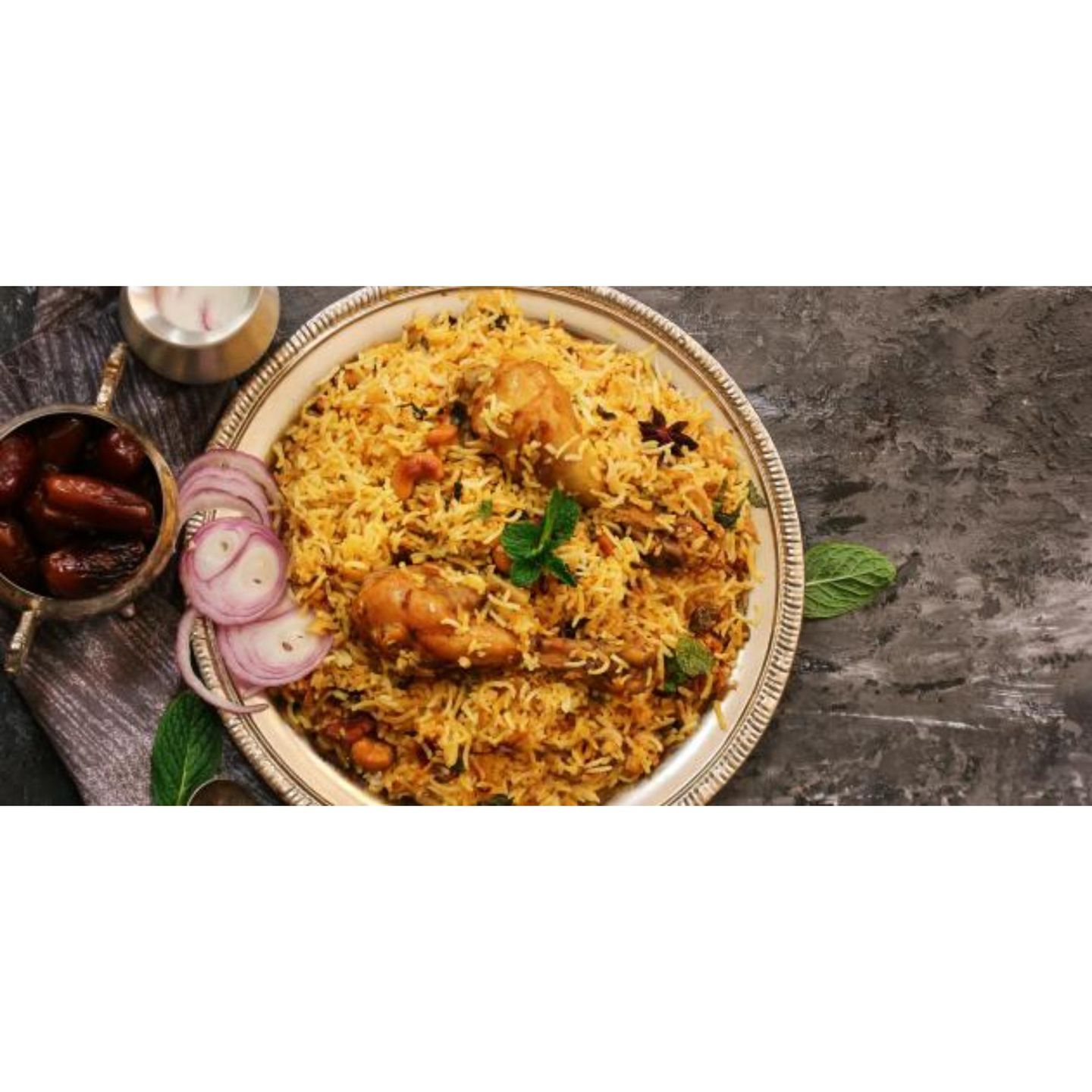 دجاج حنيذ مع الرز نص