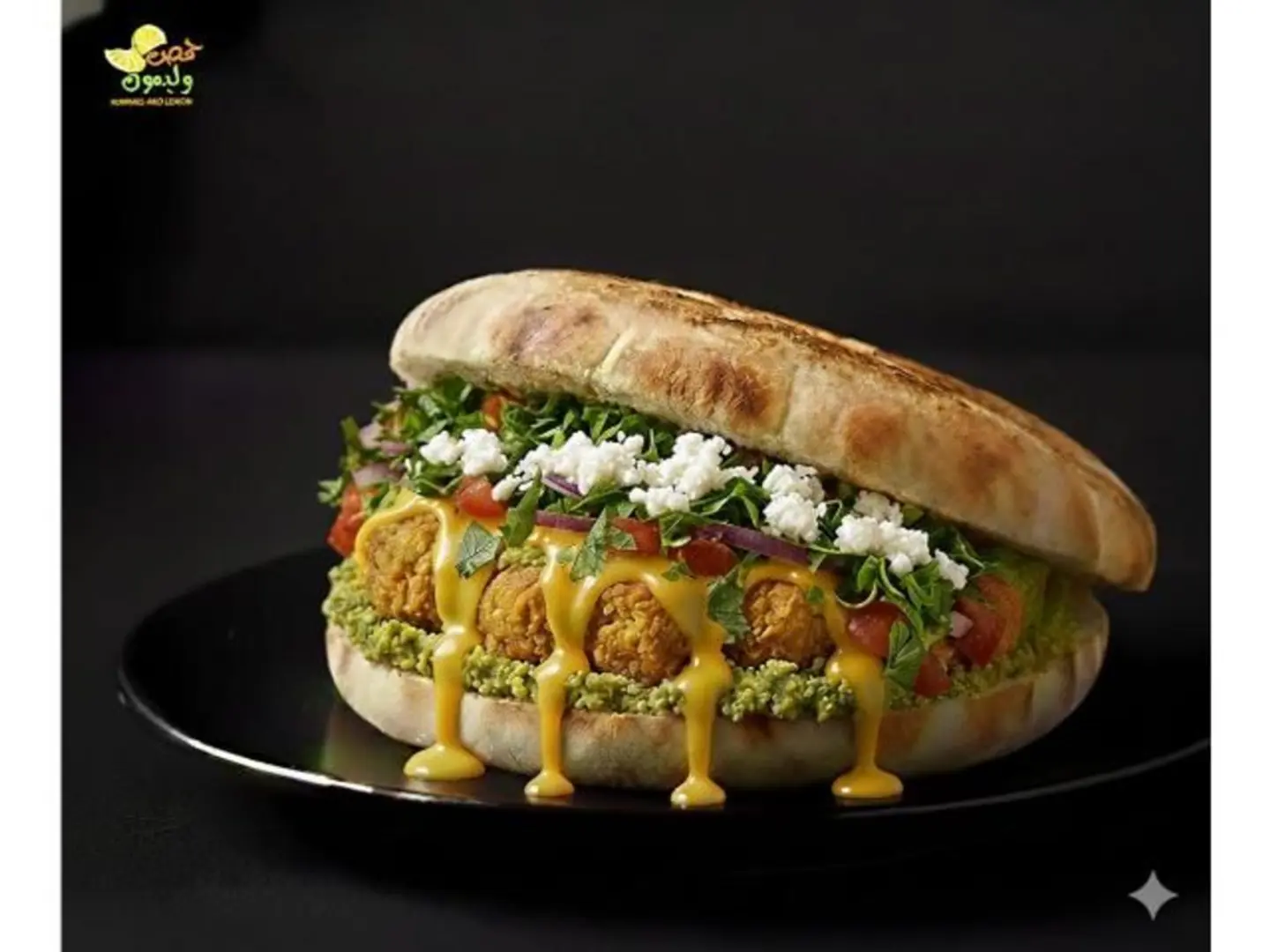 فطيرة فلافل جبنتين