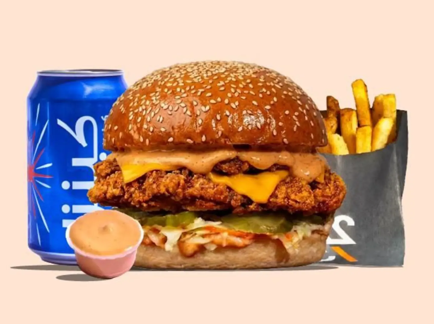 Crunchy Chicken Burger Meal