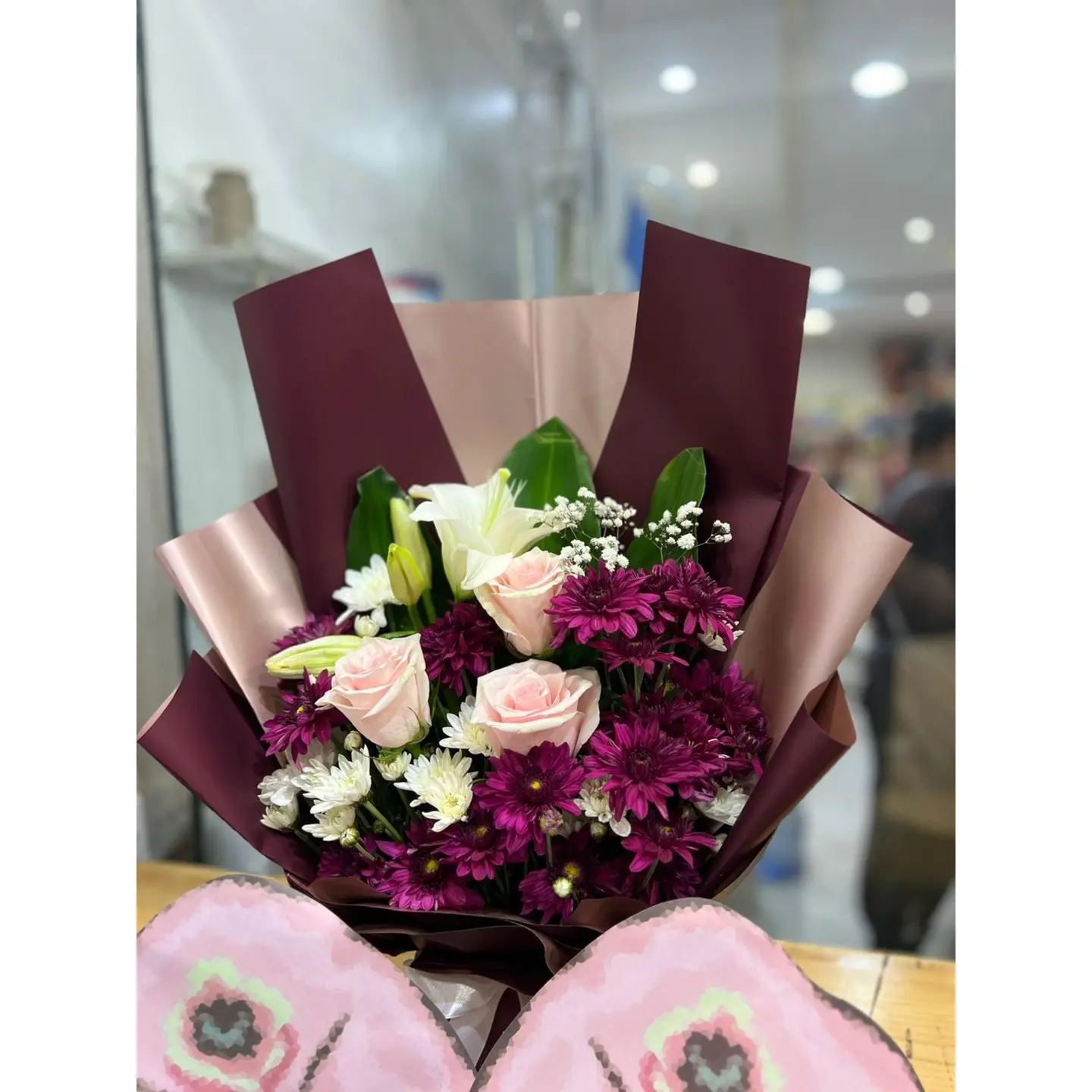 Natural Burgundy Bouquet