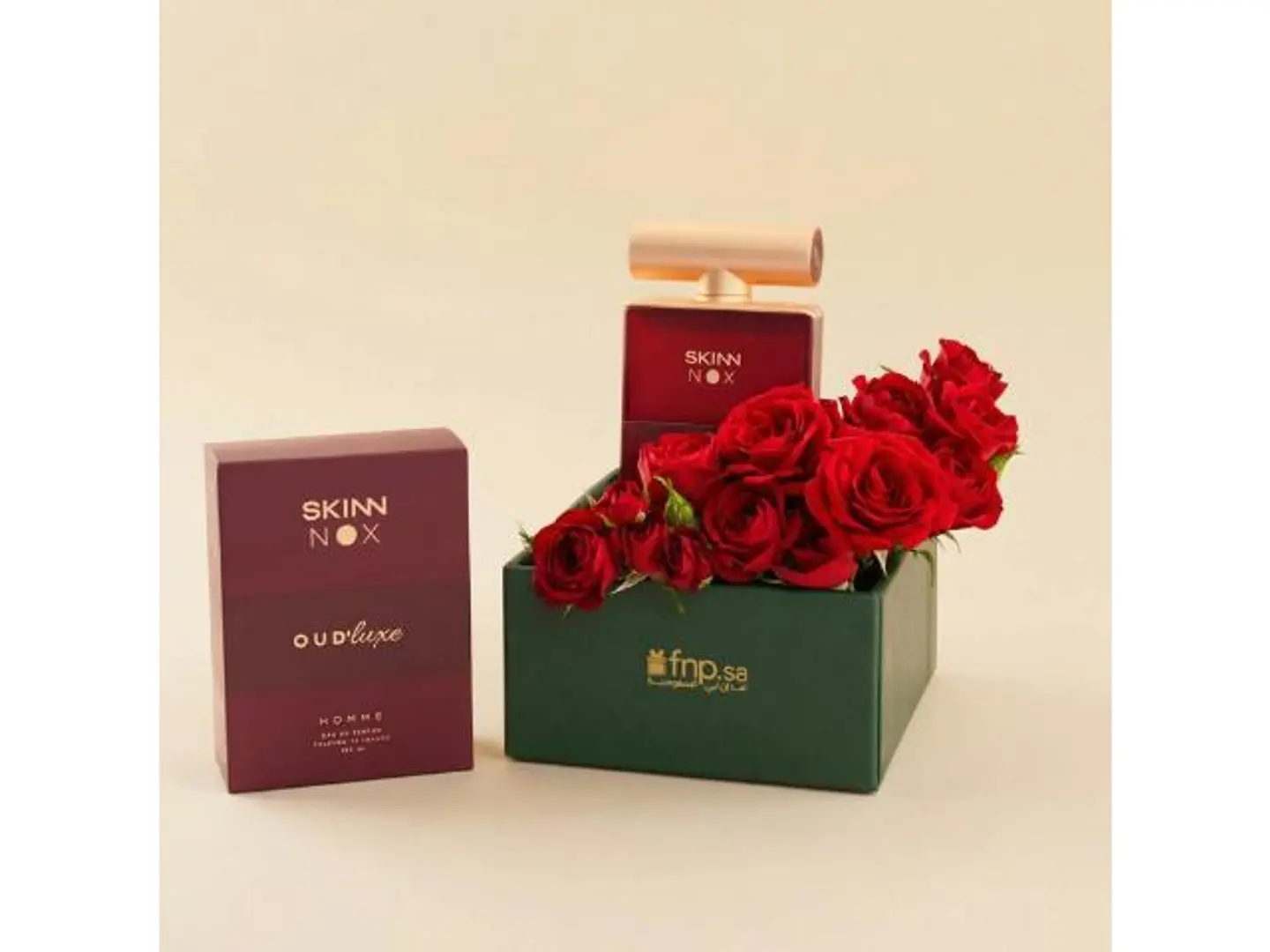 عطر سكين نوكس عود للرجال مع ورد احمر