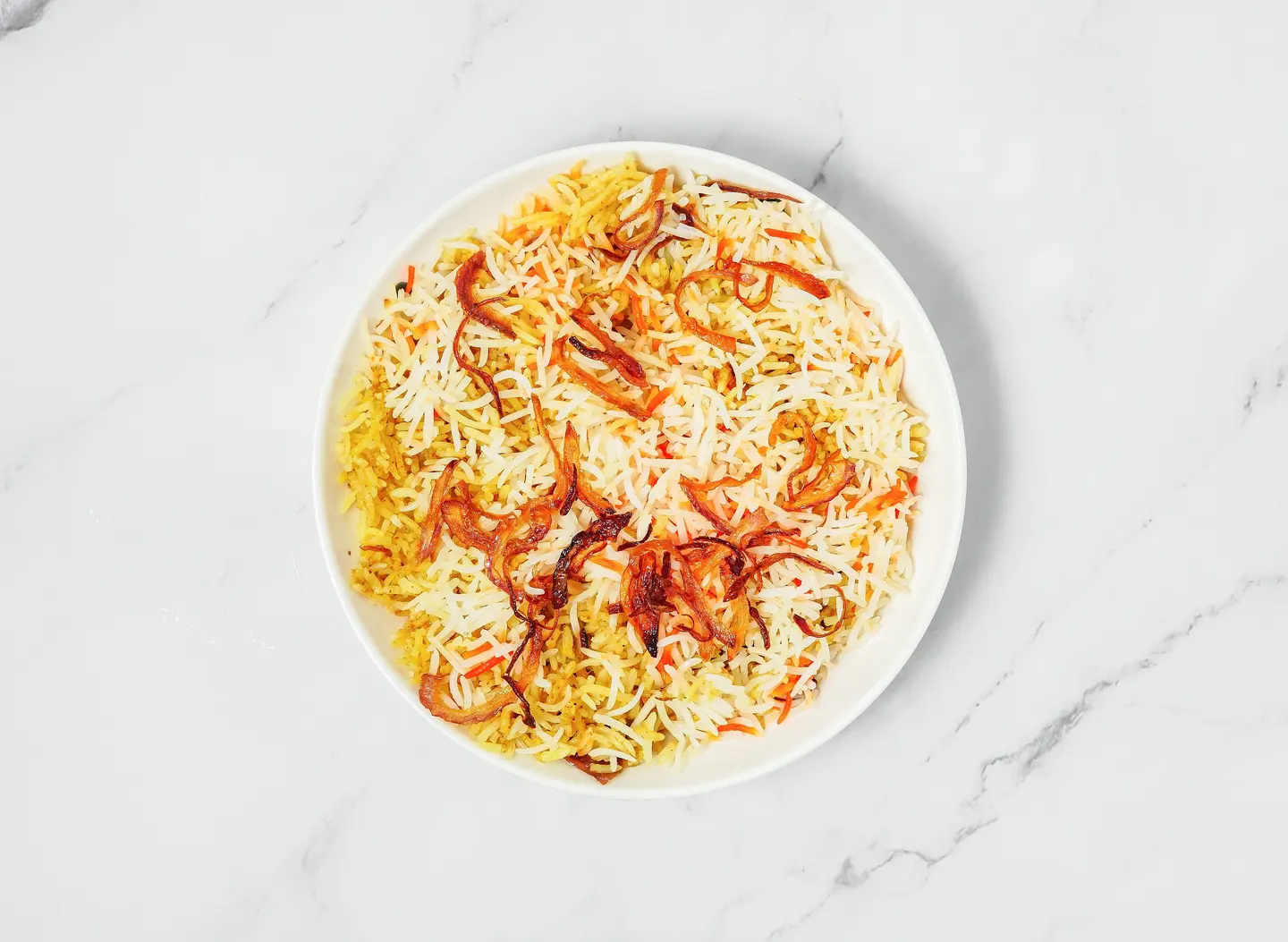 Plain Rice Biryani Plate