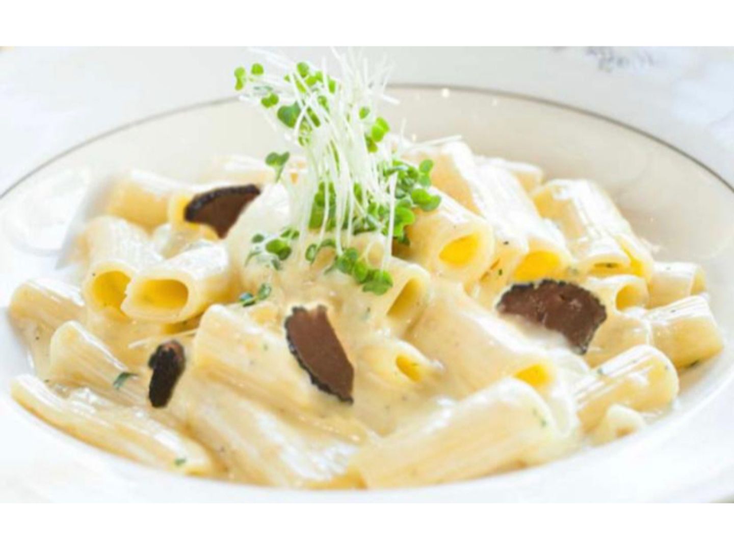 Rigatoni With Fondue And Truffle Sauce