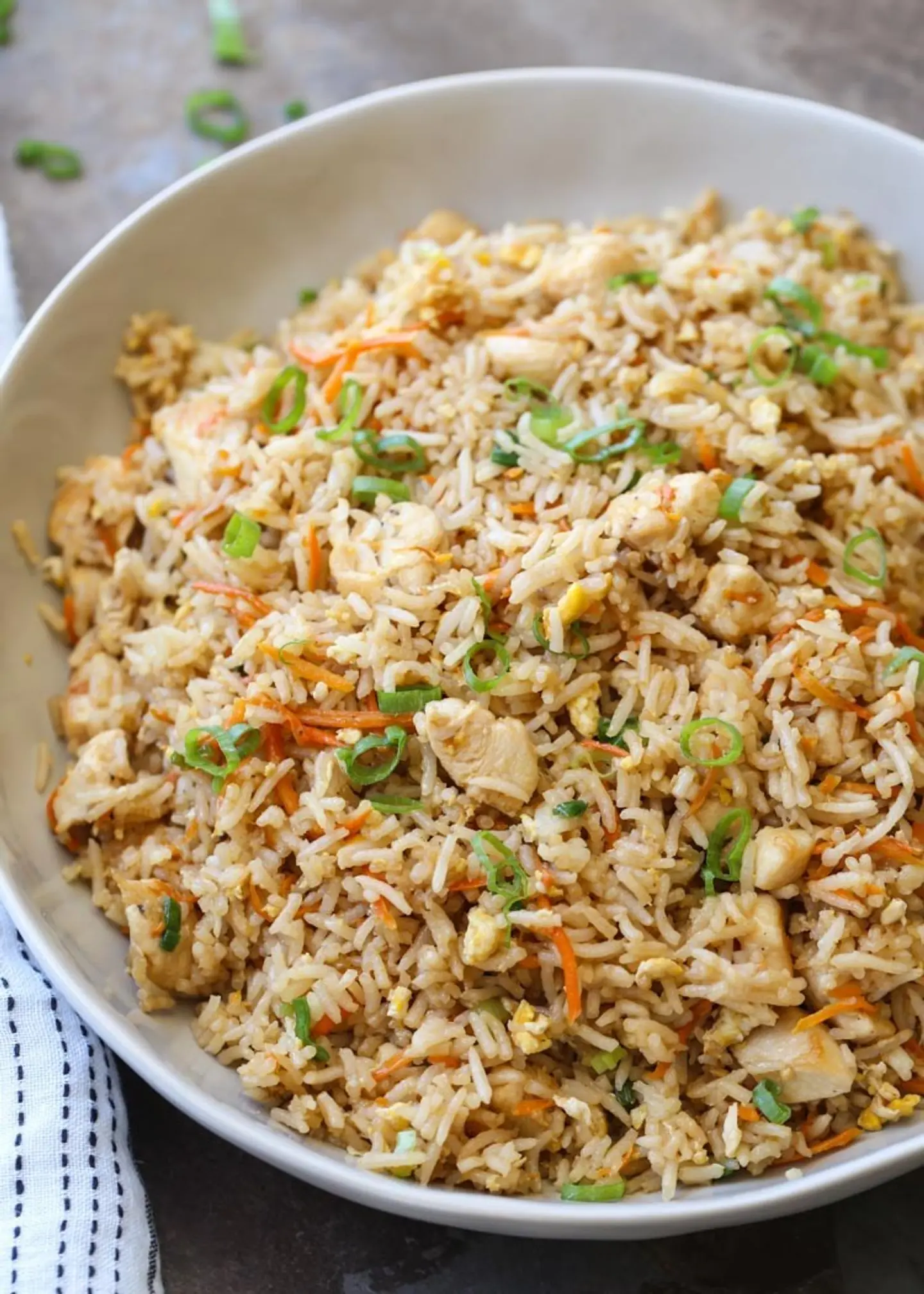 أرز مطبوخ مع الدجاج