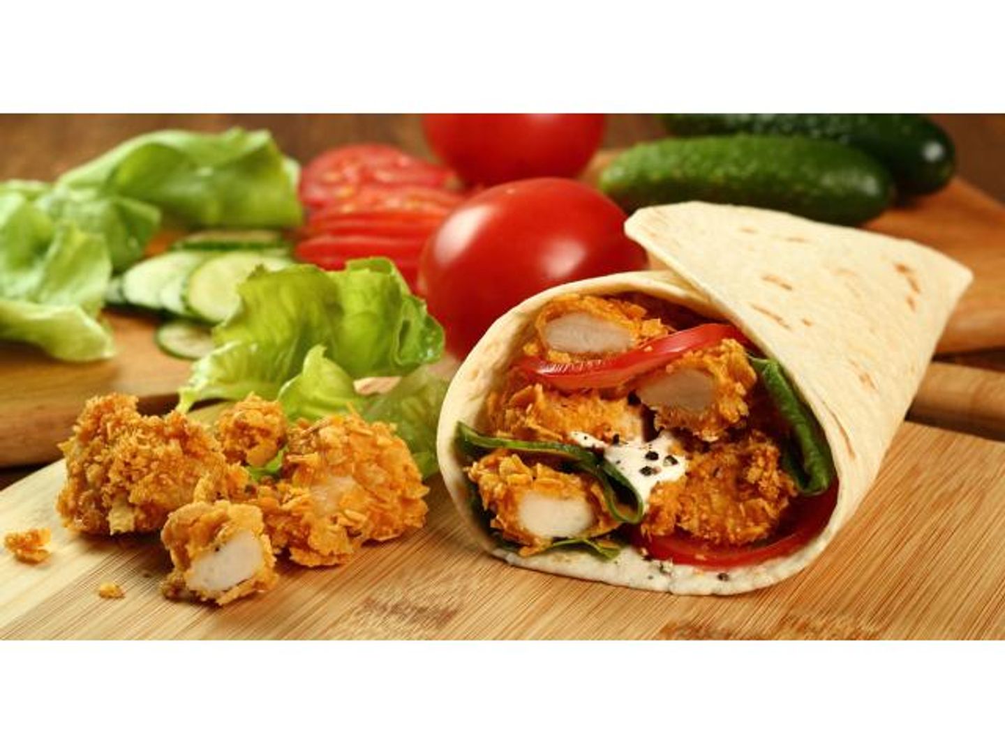Boneless Chicken Sandwich With Tortilla Bread
