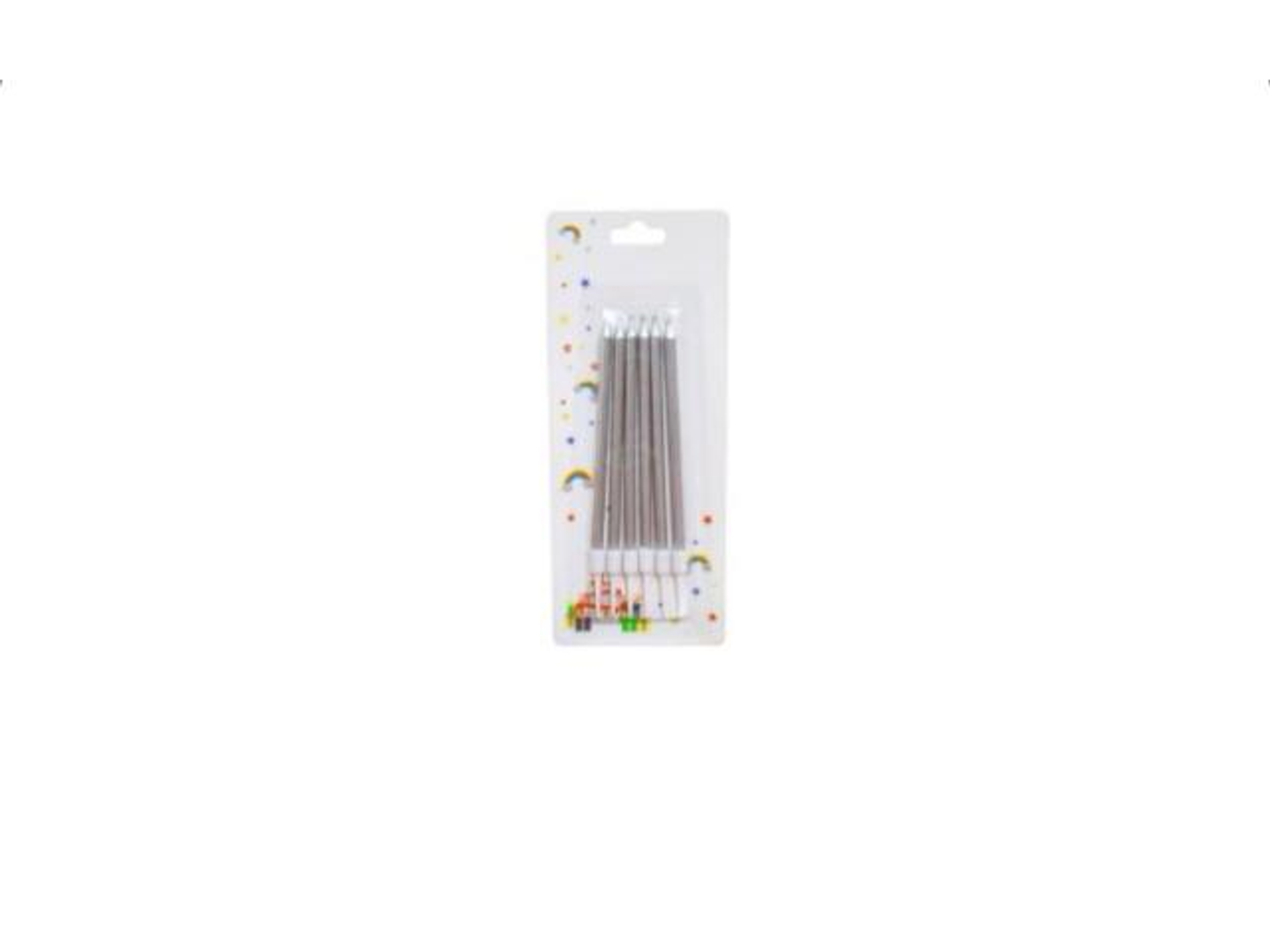 Tall Silver Candles