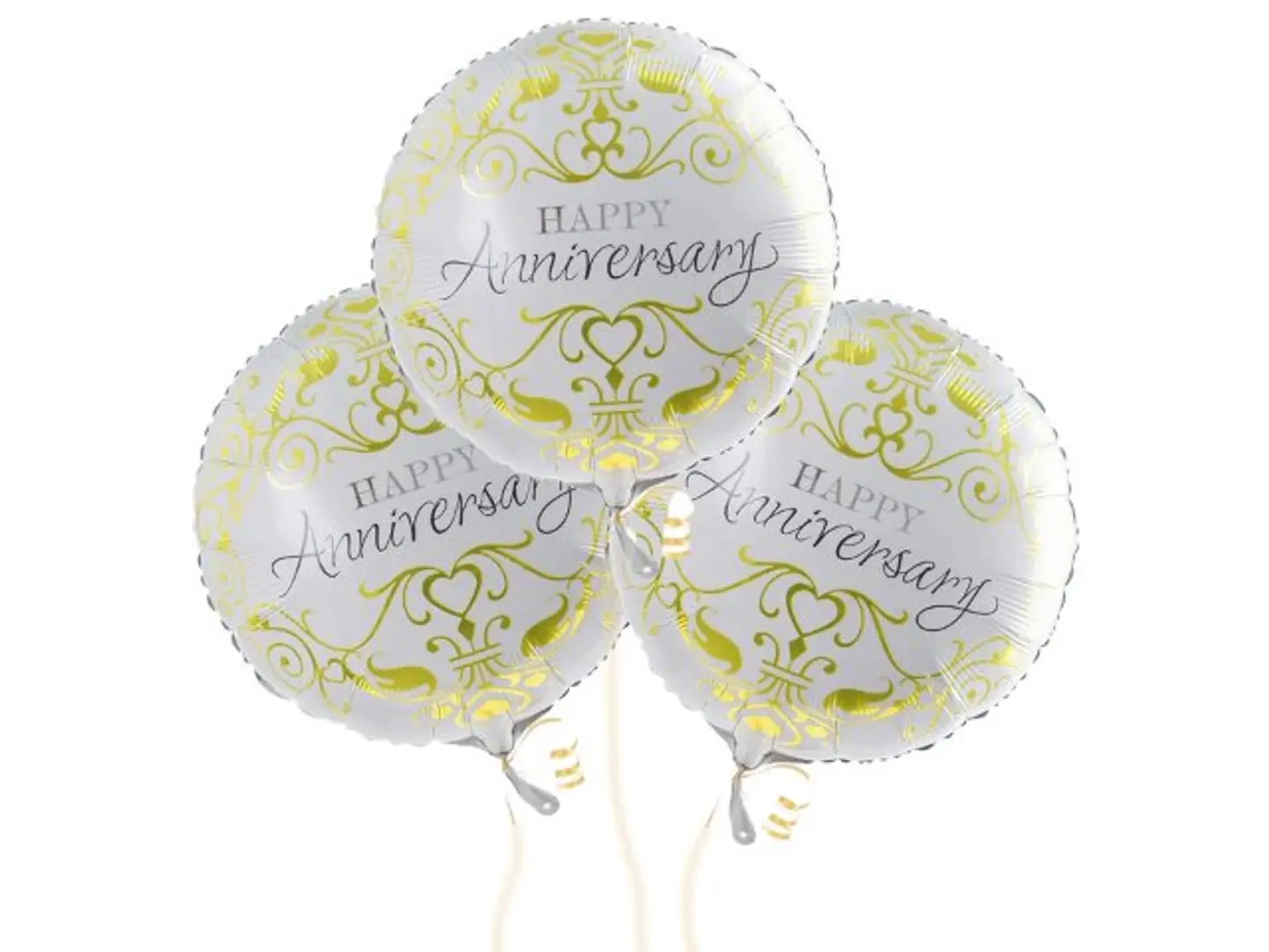 مجموعة بالونات الذكرى السنوية 18 بوصة