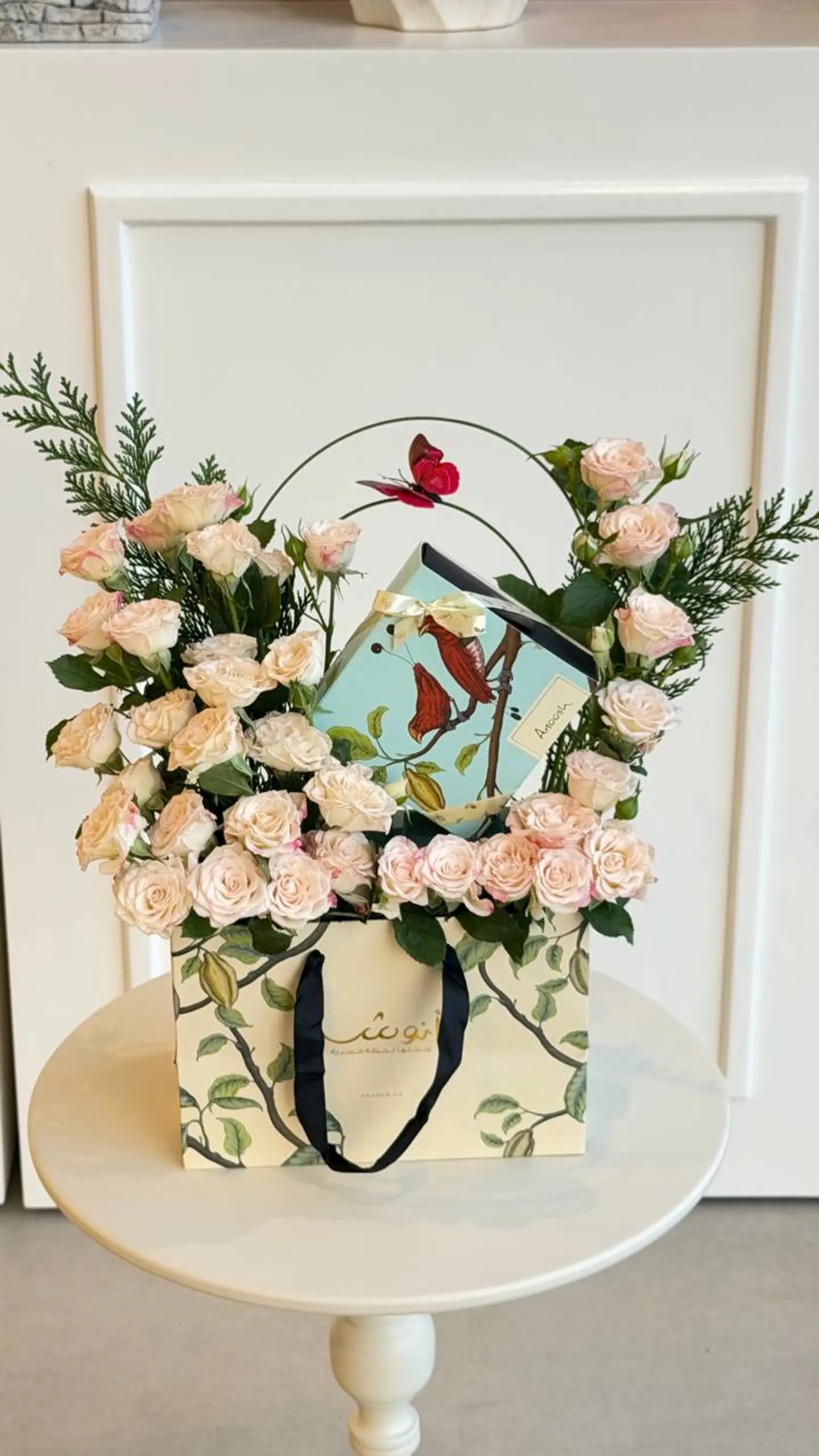 Baby Rose With Tiny Chocolate Box
