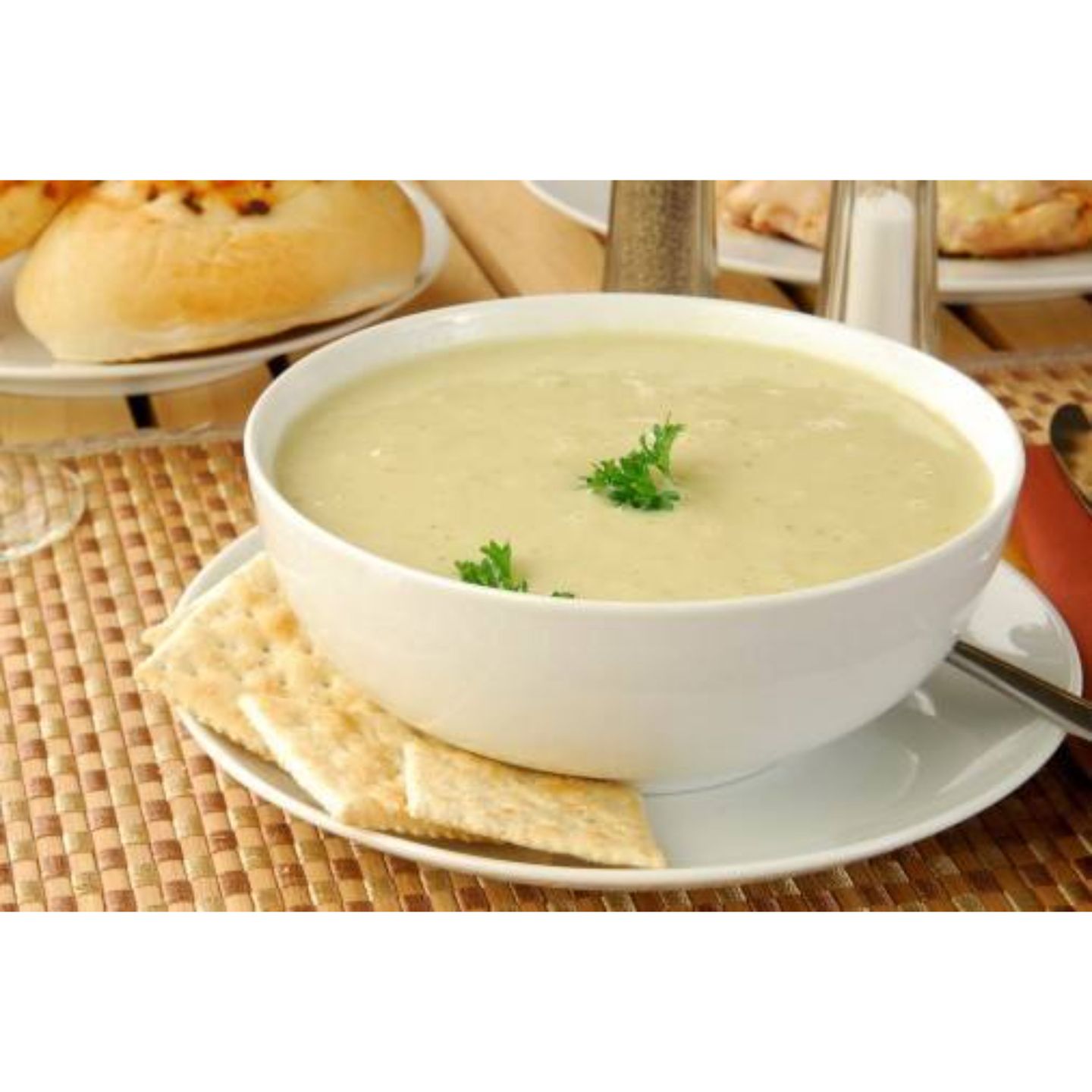 شوربة كريمة بالدجاج