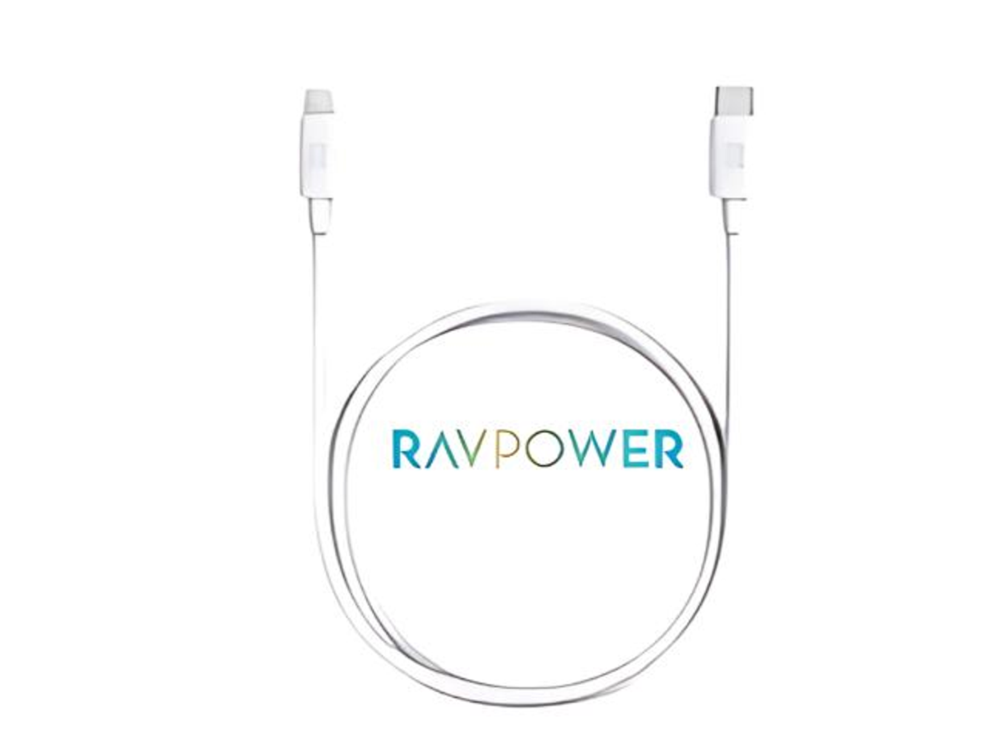 كيبل تايب سي ايفون راف باور 1 متر ابيض