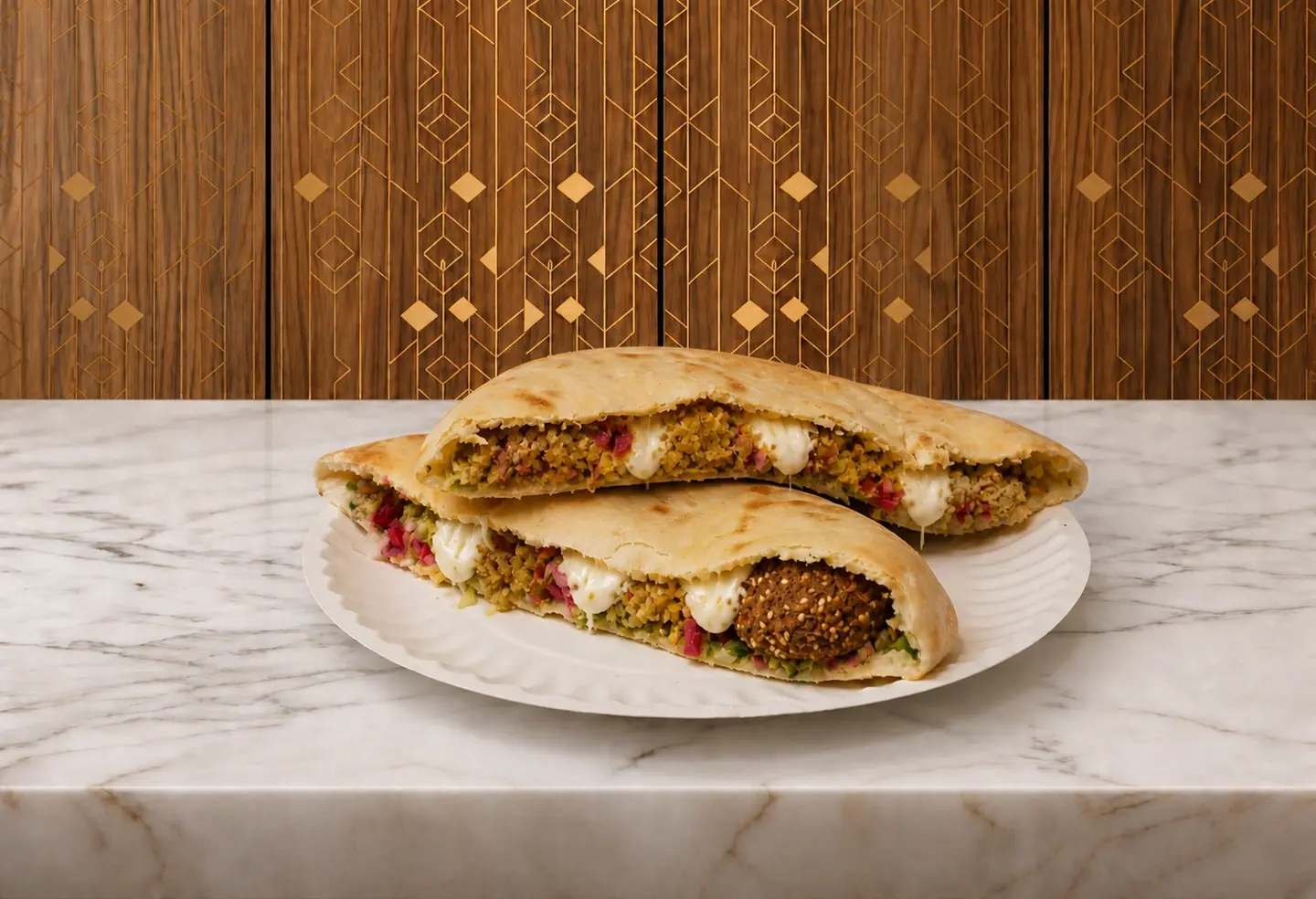 Falafel Pie With Cheese