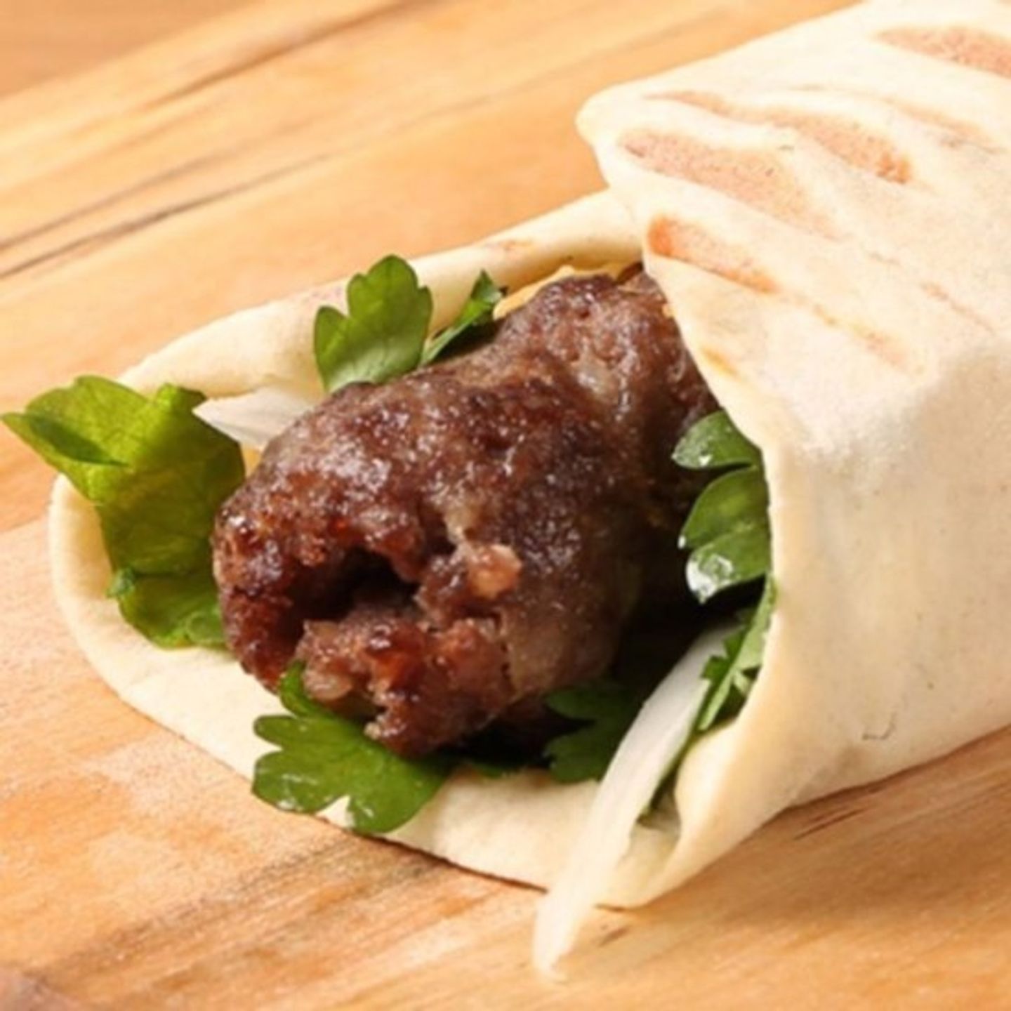 Meat Skewer Kebab Sandwich
