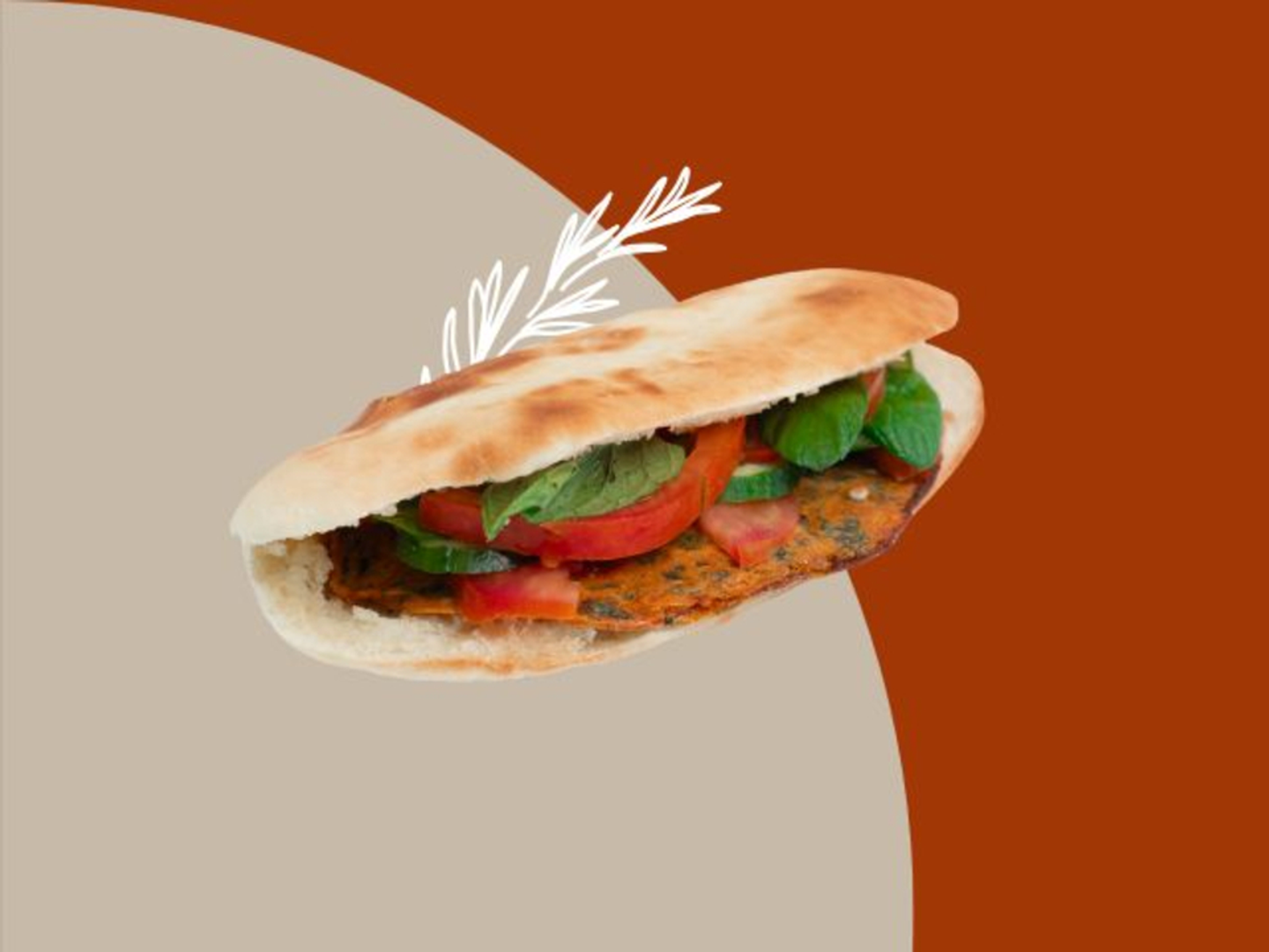 Lebanese Ejja Sandwich
