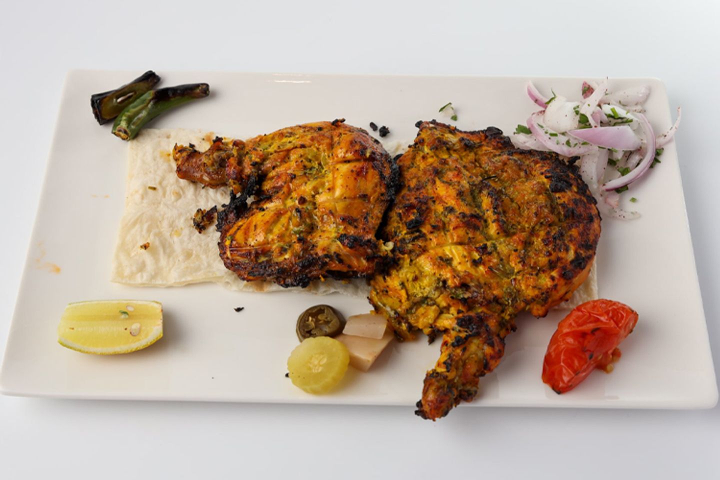 نص دجاج مشوي