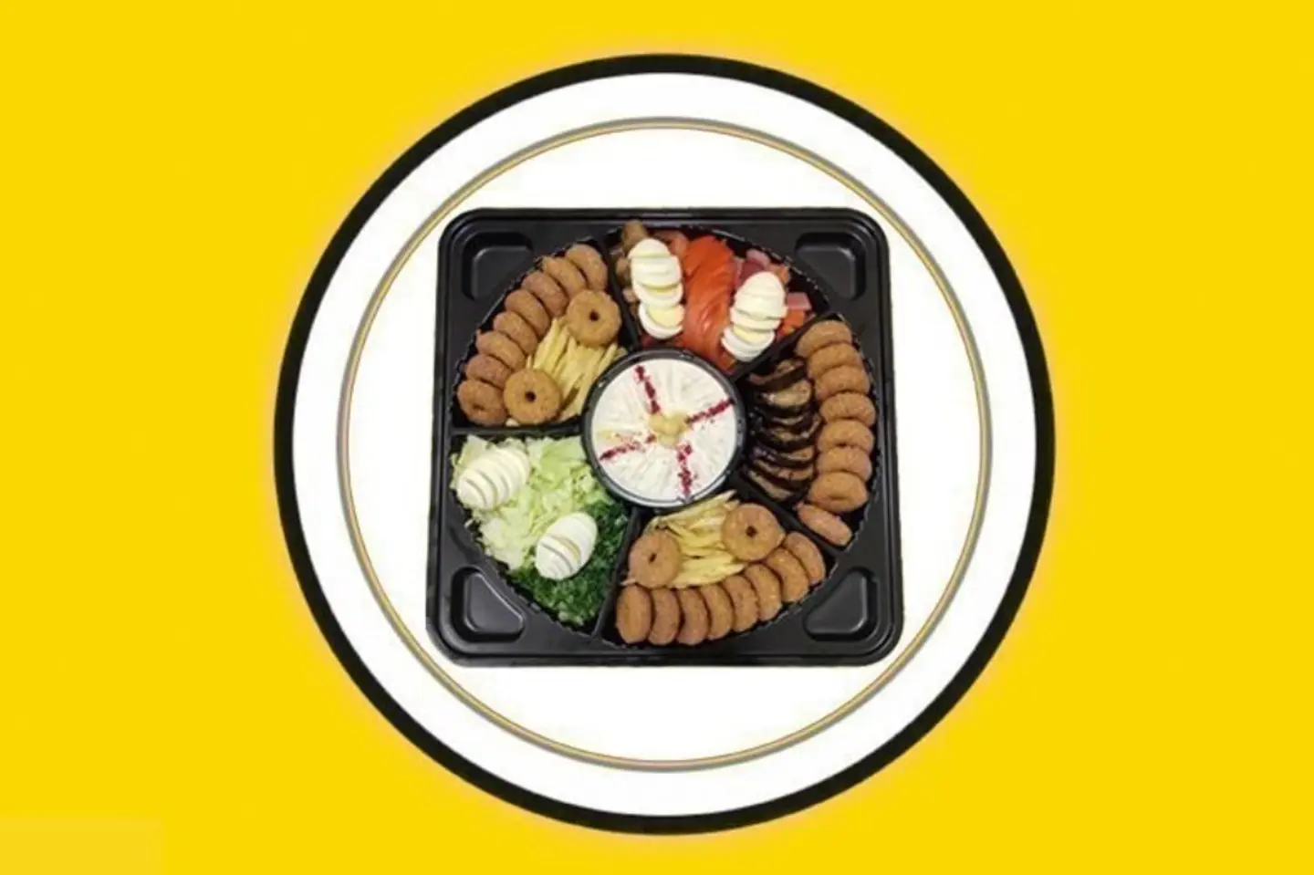 صحن فلافل كبير