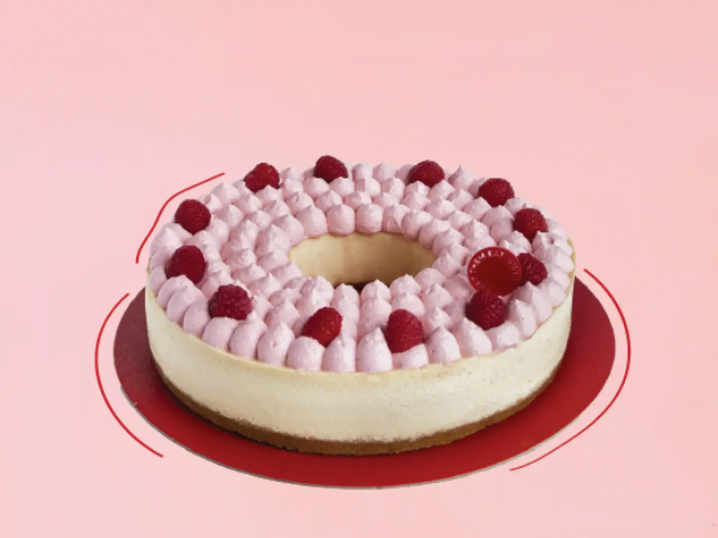 Chocolate And Raspberry Cheesecake - Large