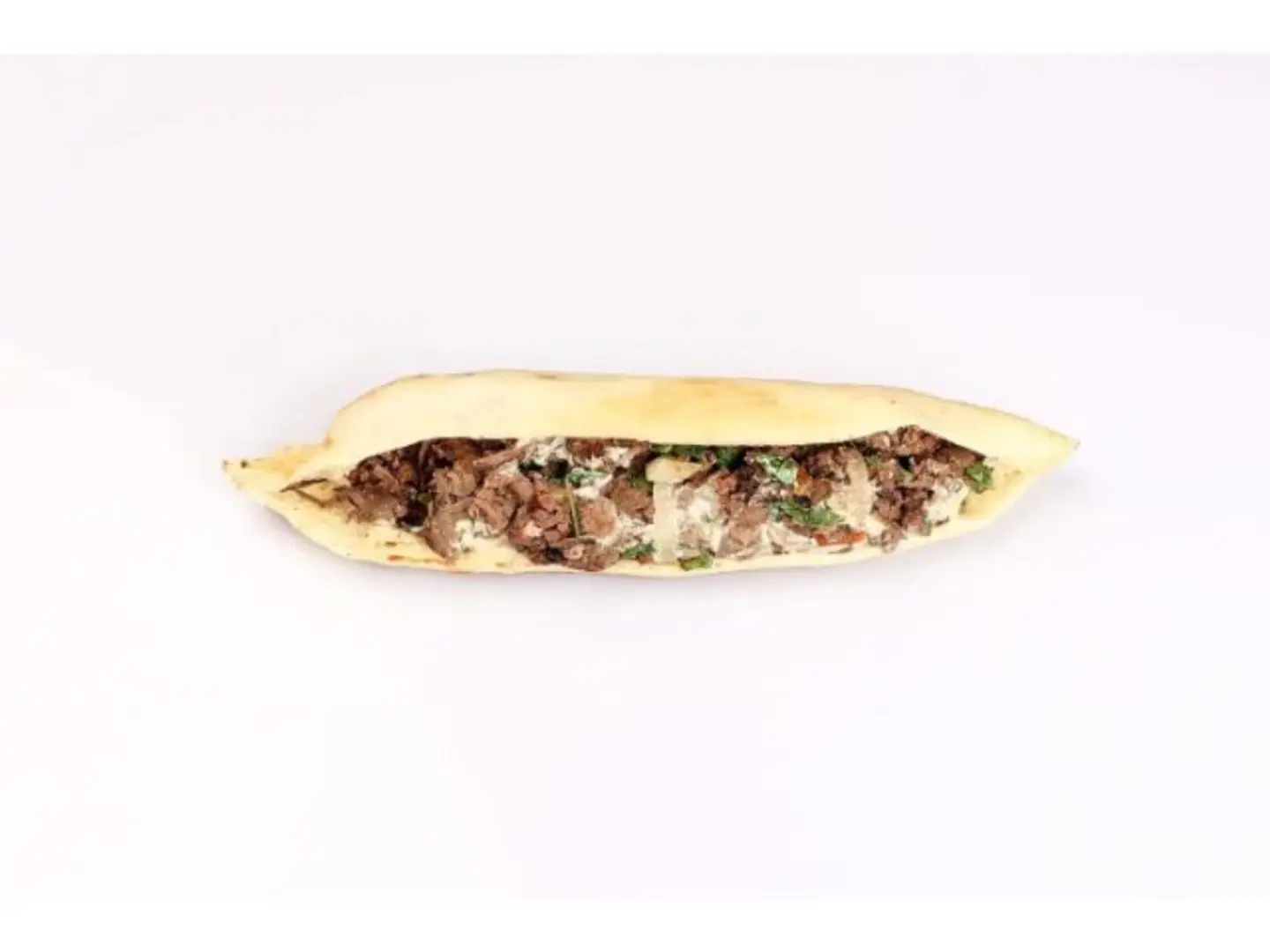 Beef Mashwāk Sandwich