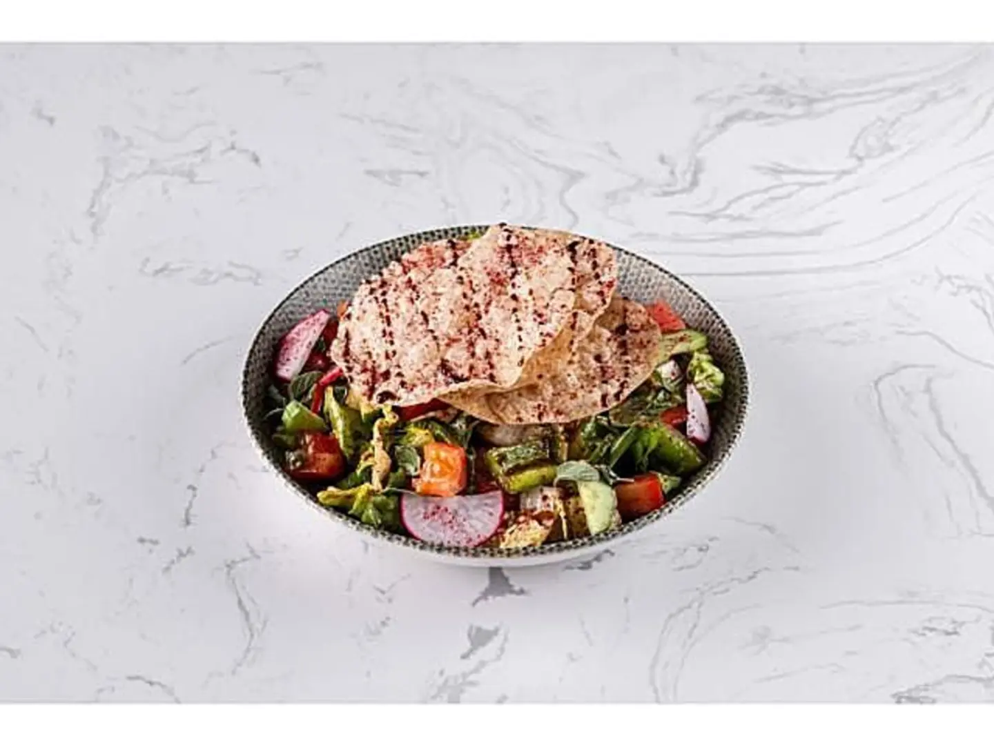 Fattoush Salad With Qursan