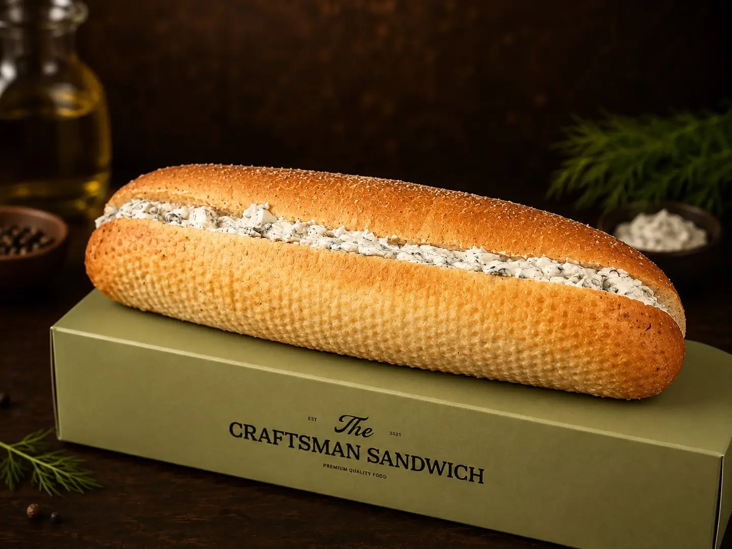 The Craftsman Fetta & Olive Craftwich