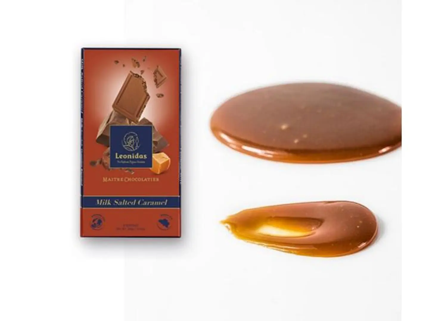 Milk Chocolate Bar Filled With Caramel