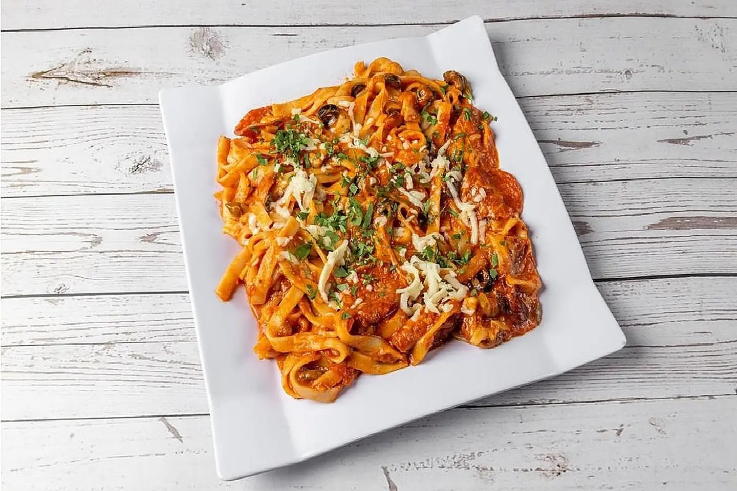 Pepperoni Fettuccine