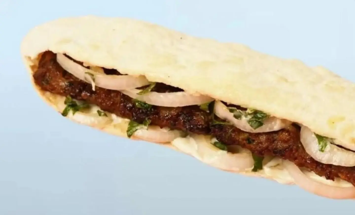 Iraqi Meat Kebab Sandwich