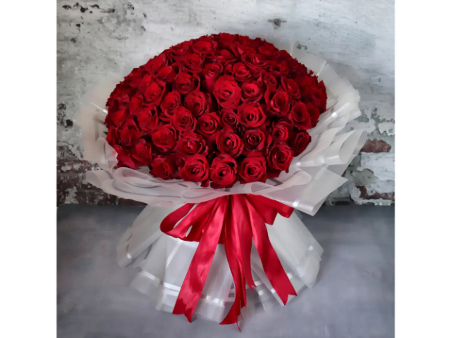 A Bouquet Of Red Roses