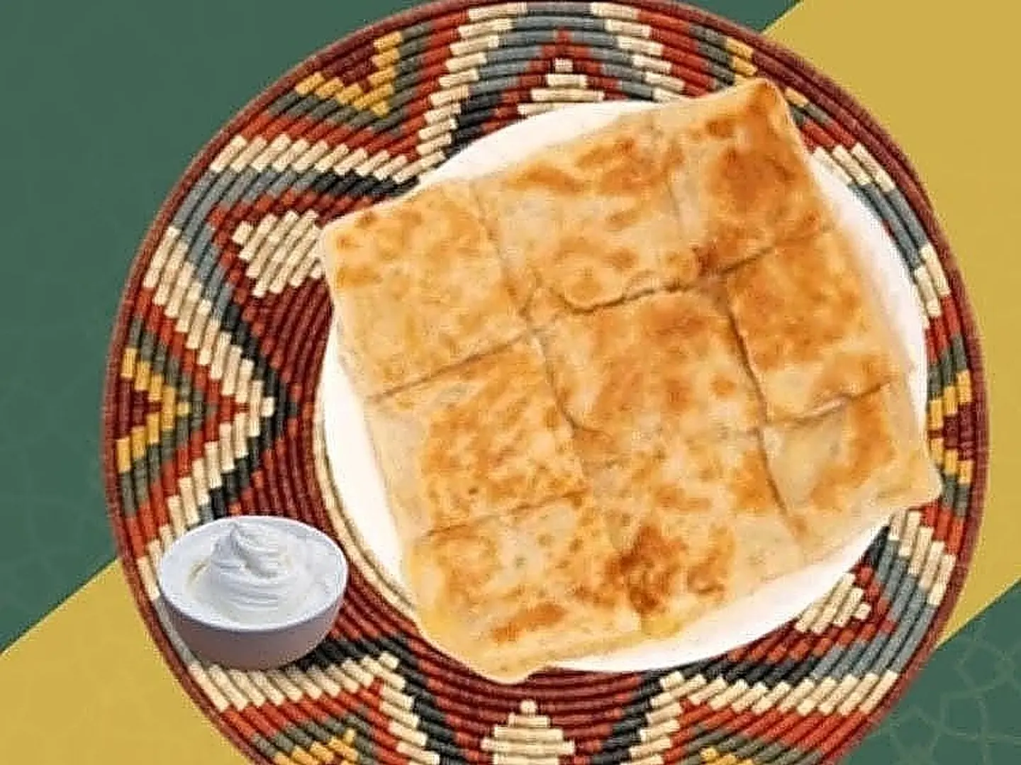 مطبق حلو بالقشطة