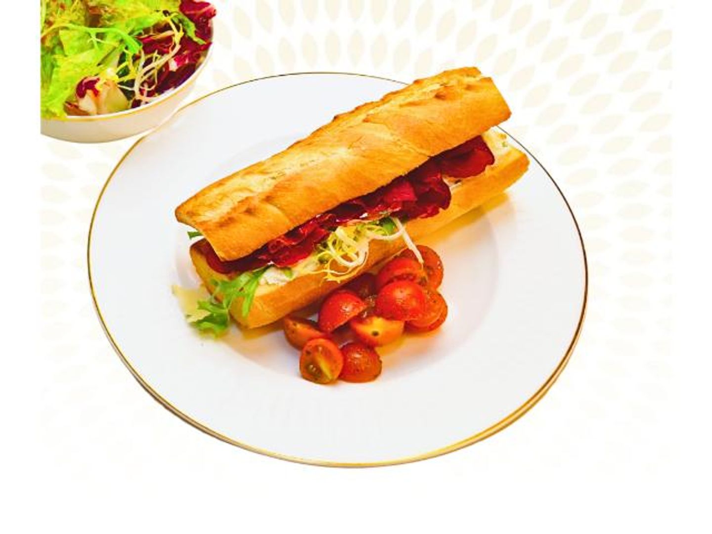 Baguette Sandwich With Bresaola