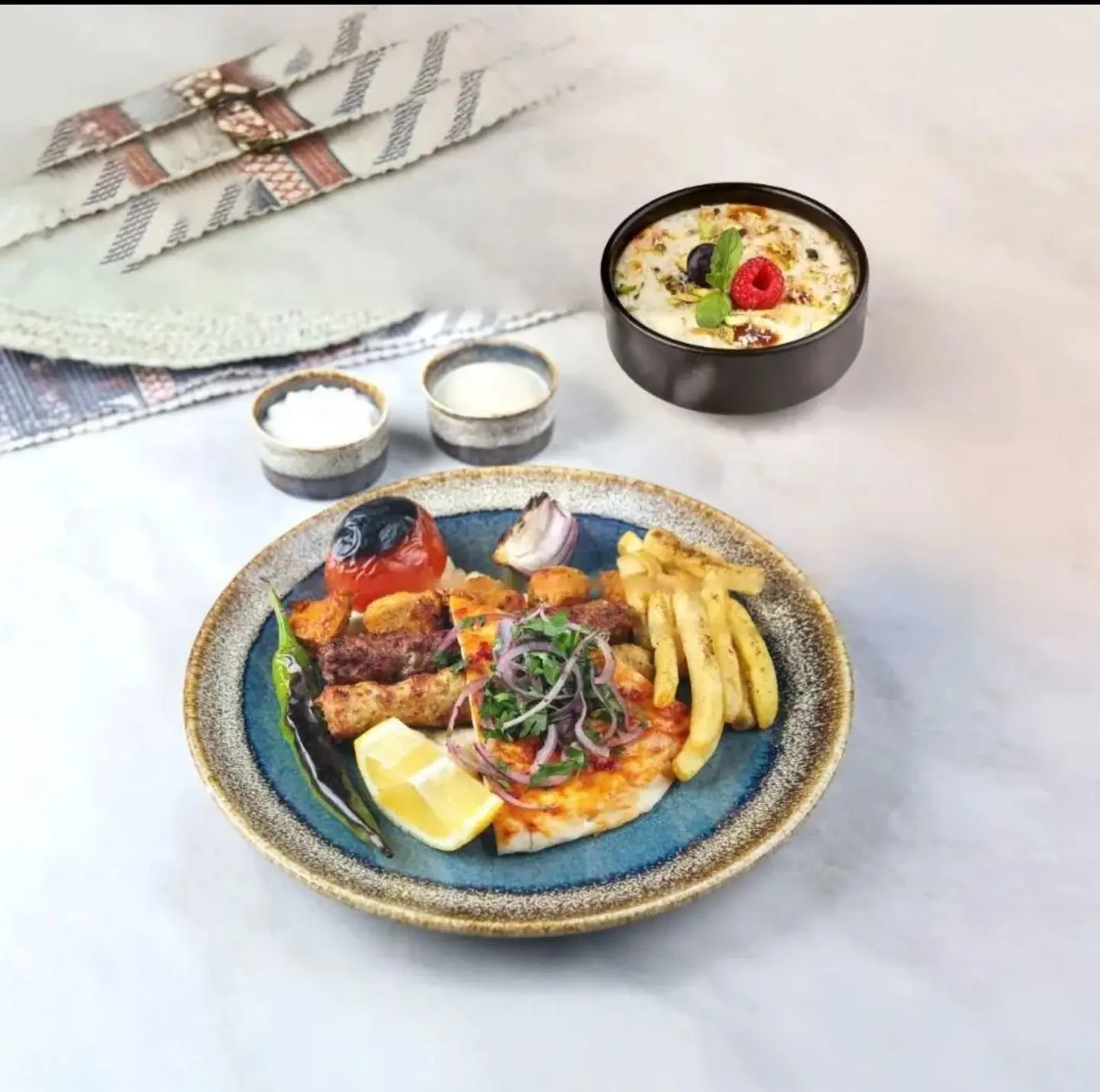 Individual Grills Meal Om Ali