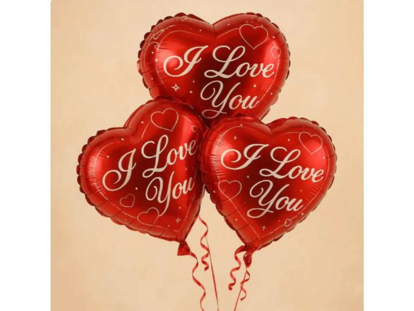 بالونات فويل مكتوب عليها "أحبك" 3 قطع