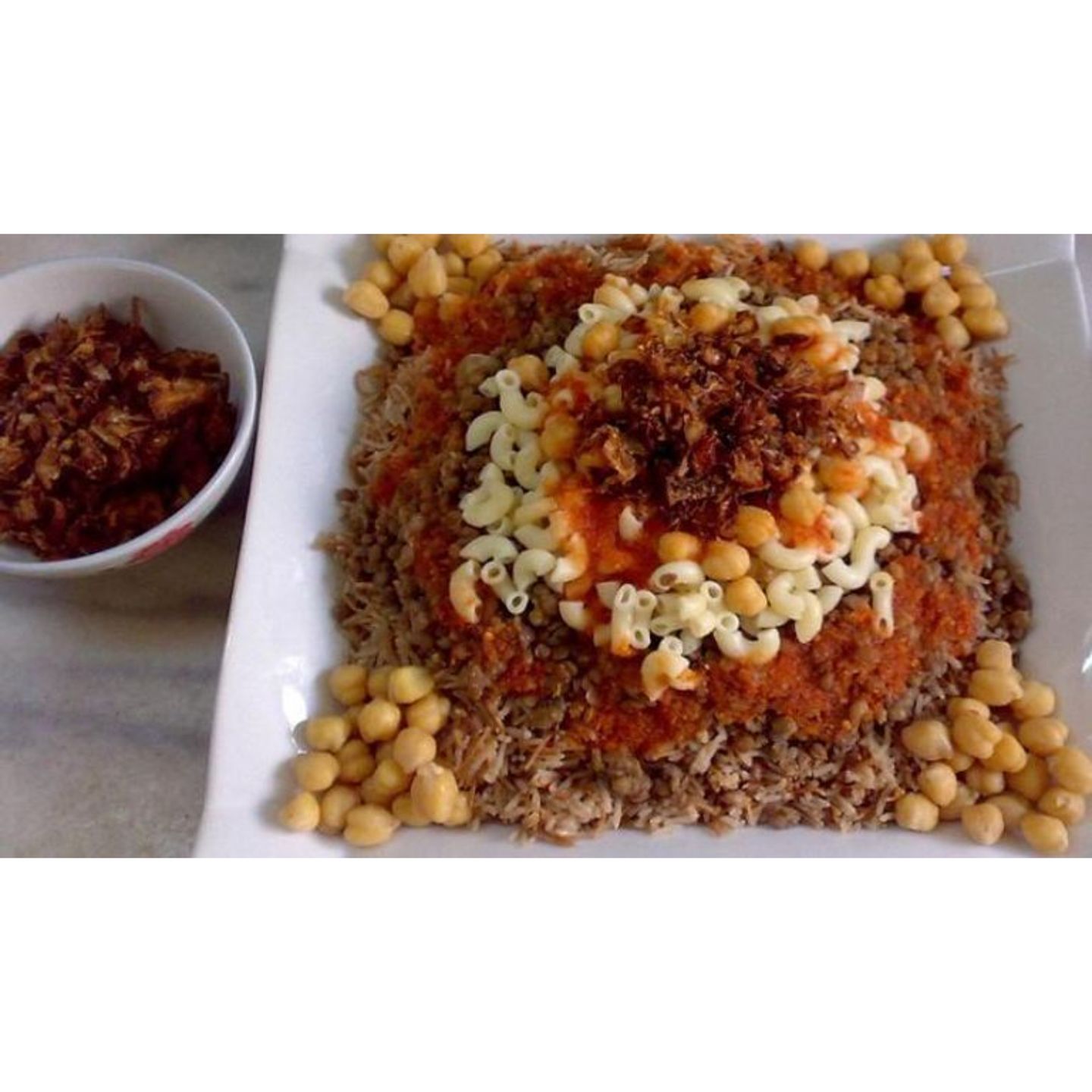 Egyptian Koshari Tray