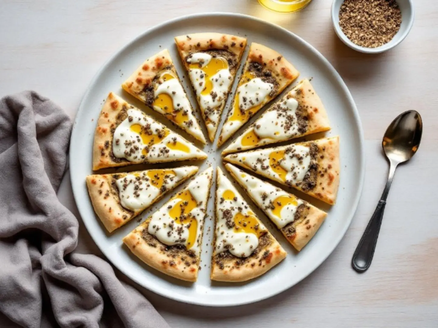 Labneh And Thyme Pizza