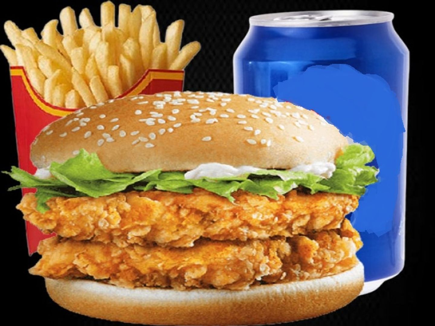 وجبة دجاج دبل