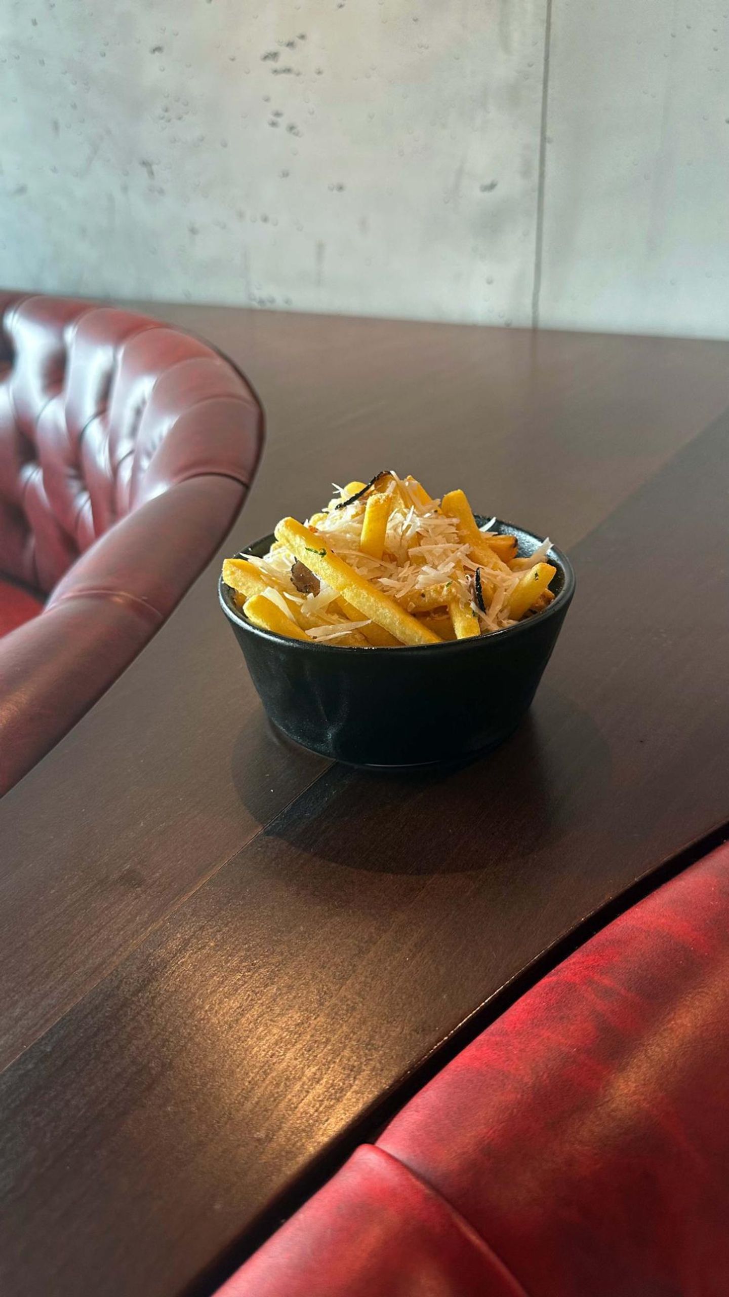 Fries With Parmesan Cheese And Truffle