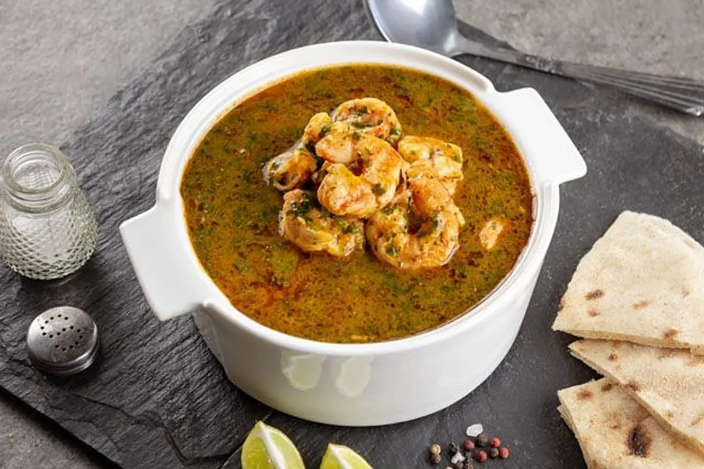 Shrimp Molokhia