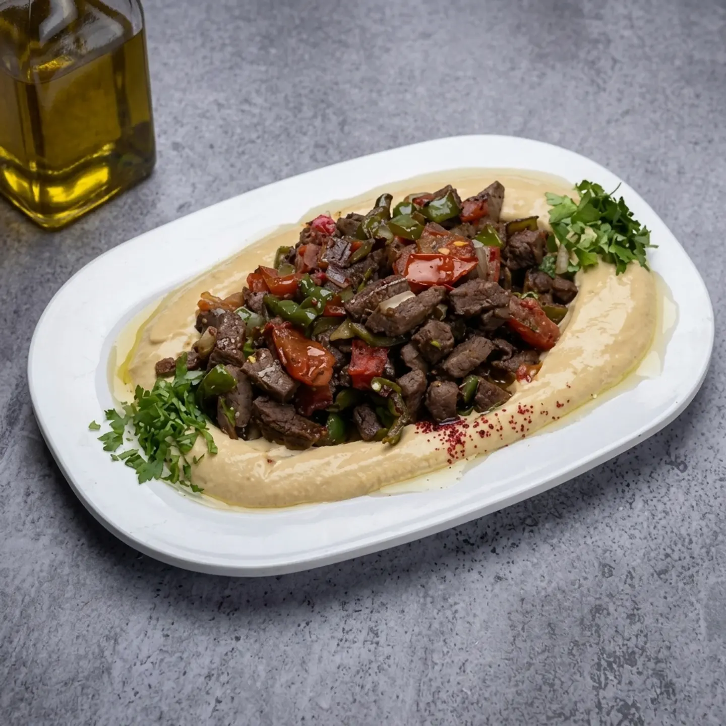 Liver With Hummus Plate - Small