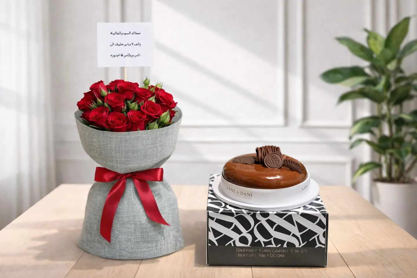 A Bouquet Of Roses And A Cake For Me And Dani 9