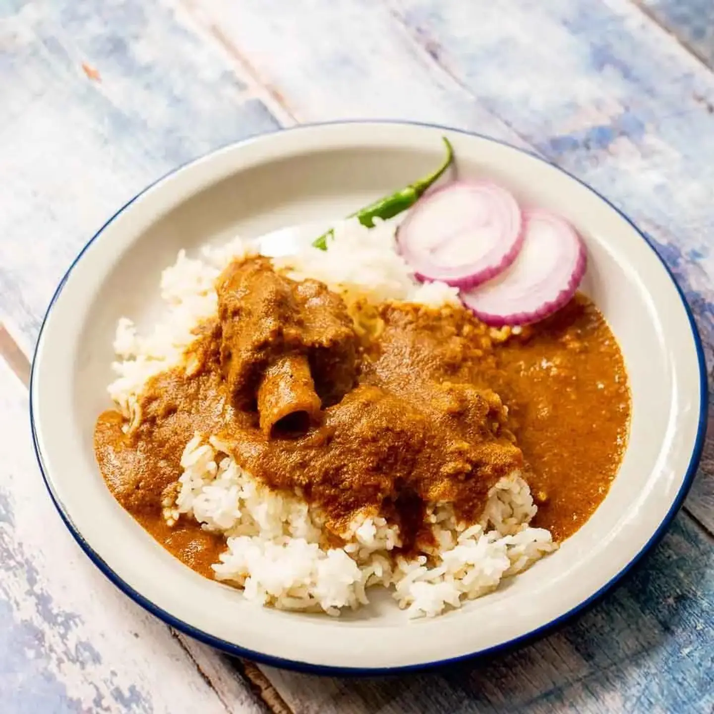 Mutton Curry White Rice