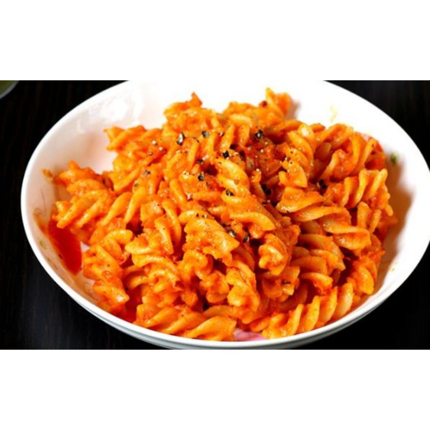 Plain Red Pasta Tray