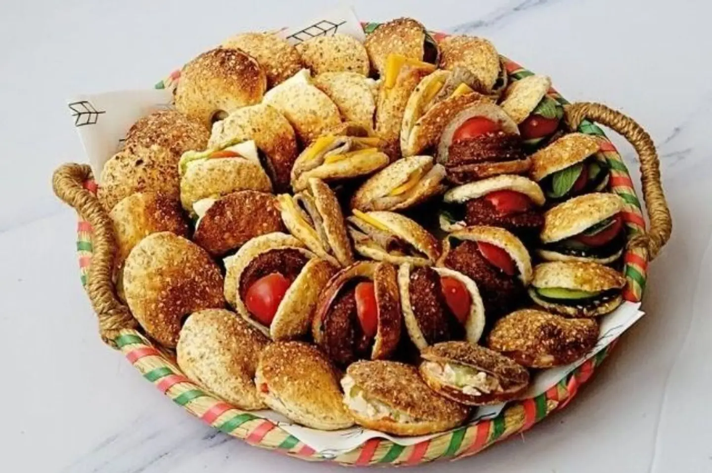 صحن كعك مالح ميني