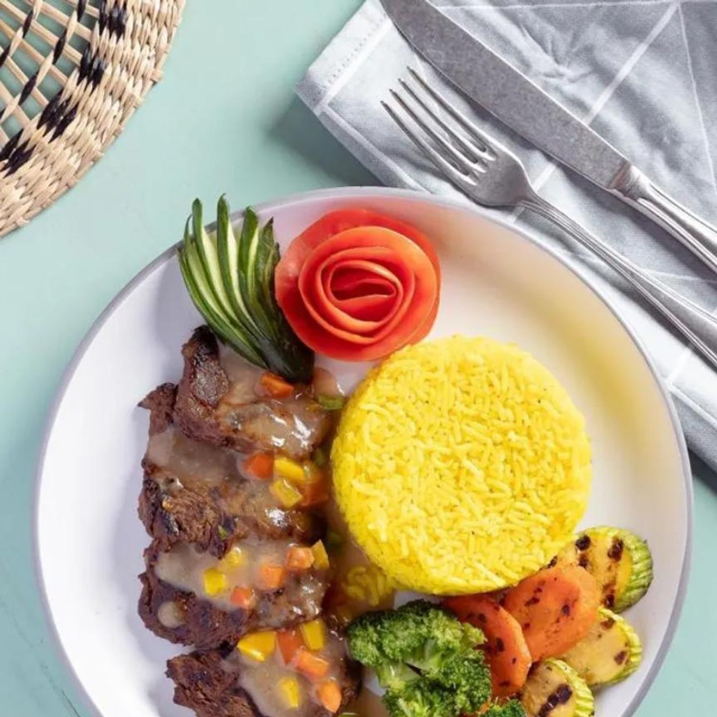 Grilled Meat Fillet With Katsu Sauce